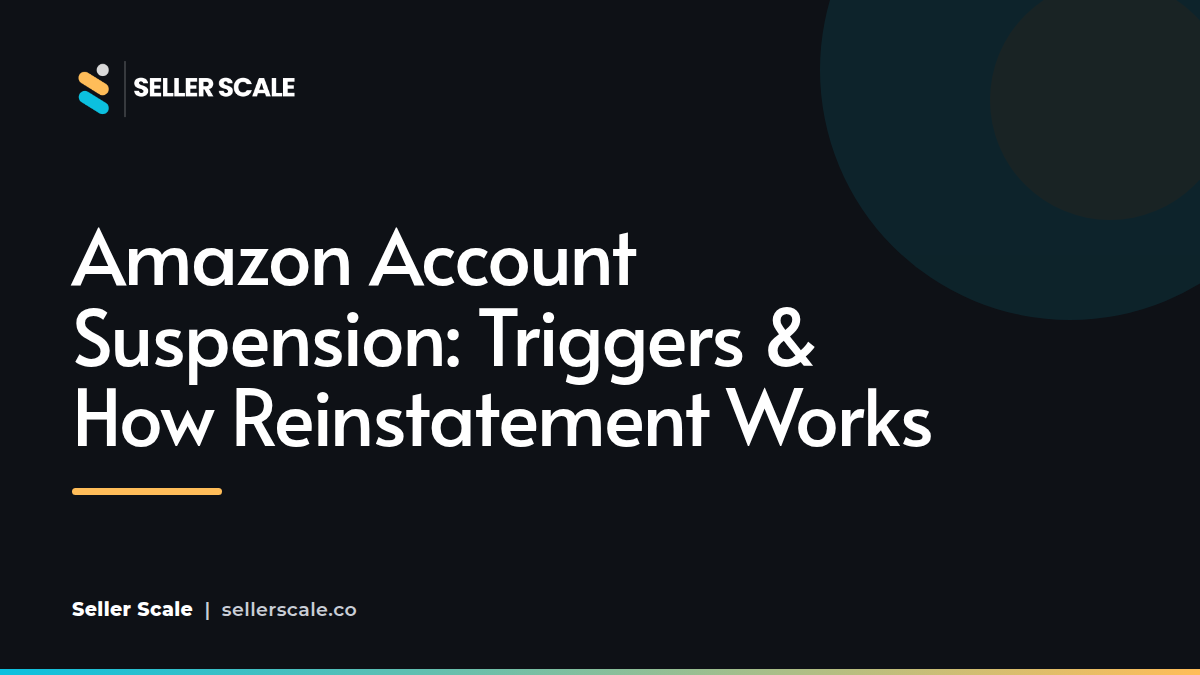 An Amazon Account Health dashboard showing warning notifications and options to appeal an account suspension.