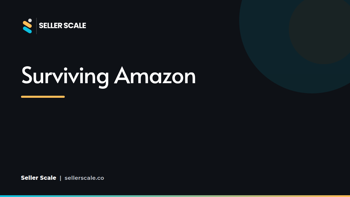 A split screen showing an Amazon product page with a suppressed Buy Box next to a Shopify storefront offering a discount.